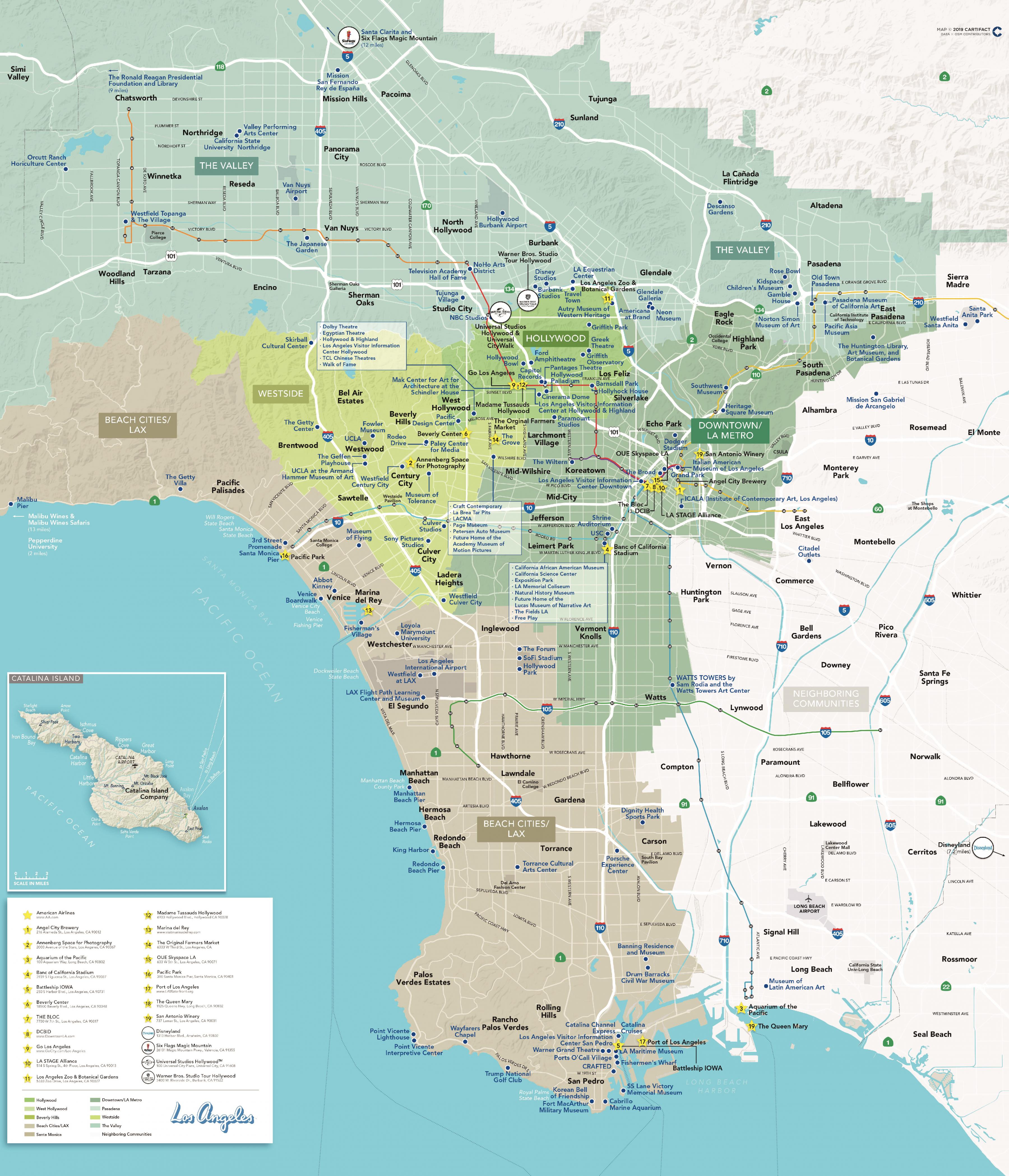 los angeles térkép Los Angeles térkép   Los Angeles a térképen (California USA)
